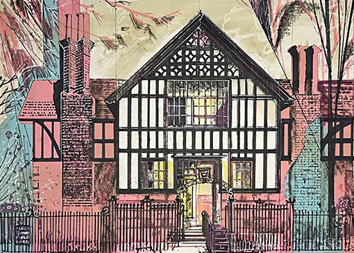 Cottagecore library - Greetings card