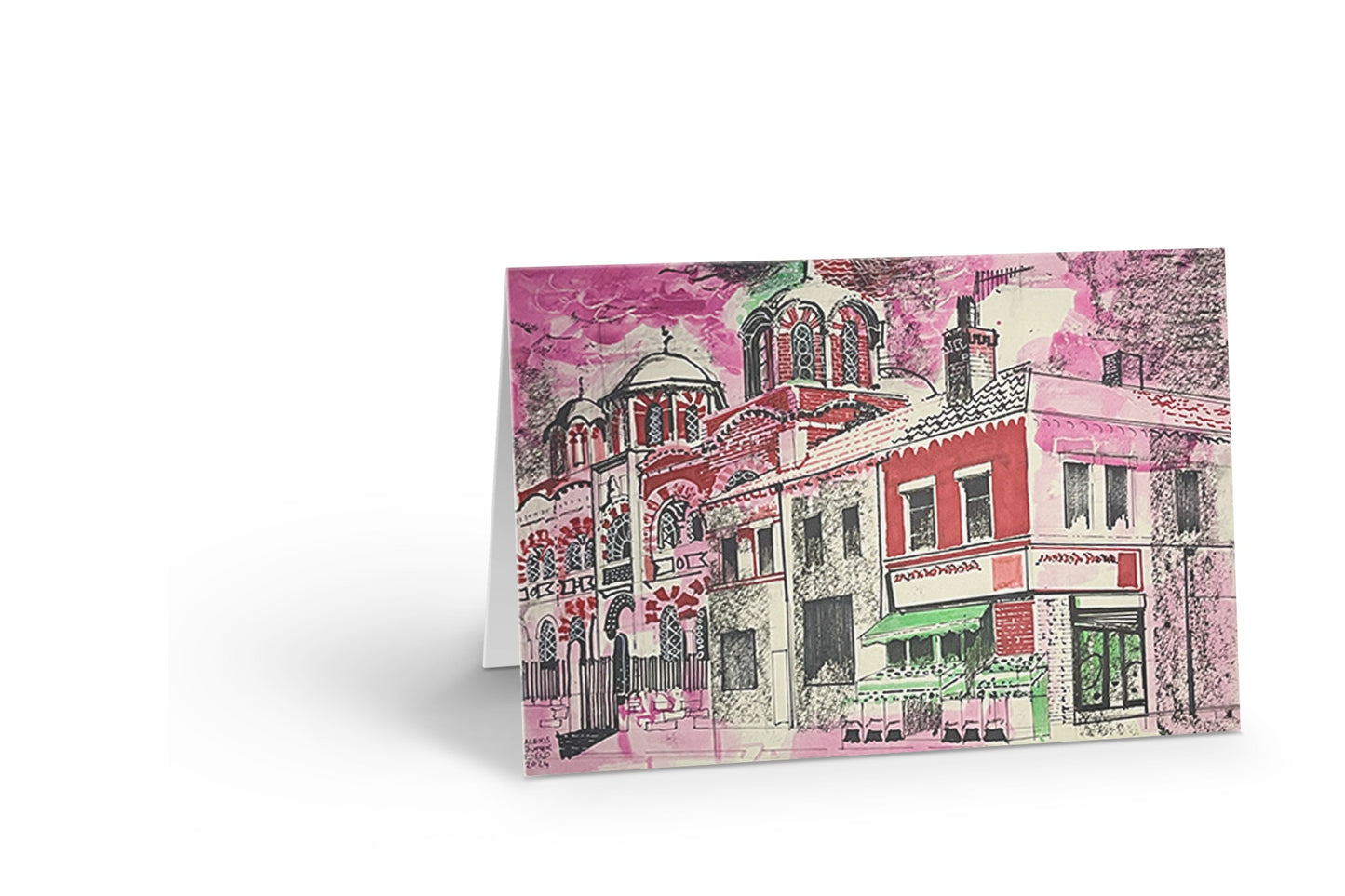 Byzantine red - Greetings card